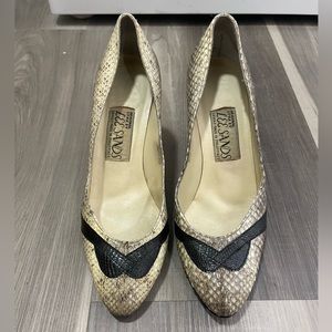Vintage Lee Sands Snakeskin High Heels
